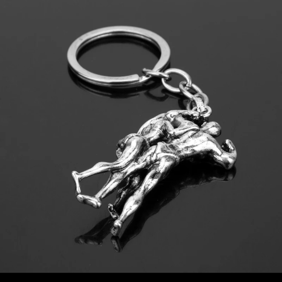 NWT Couple Male female fitness keychain - Picture 4 of 7